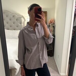 UNIQLO Classic Striped Button-Down Shirt